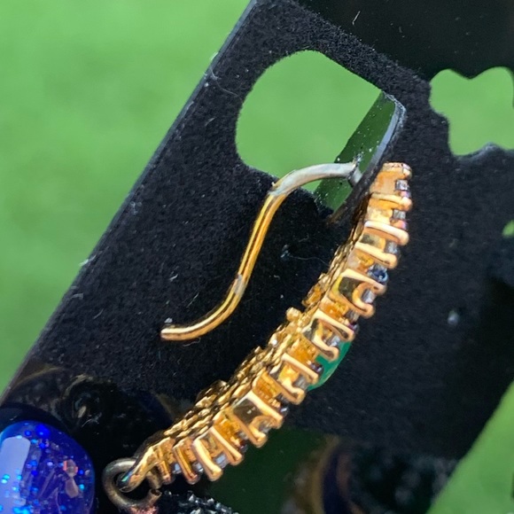 Bell Shape Rhinestone & Pearl Fringe Shaker Earrings - Picture 8 of 12